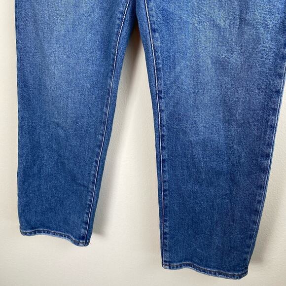 J. Crew Womens Essential Straight Jeans Size 32 Blue Staple Classic Quiet Luxury - Picture 6 of 16